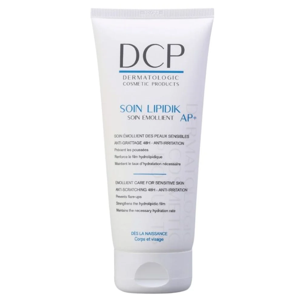 DCP Derm Soin Lipidik AP+ علاج مرطب وملطف للبشرة الجافة والأتوبية 200ml