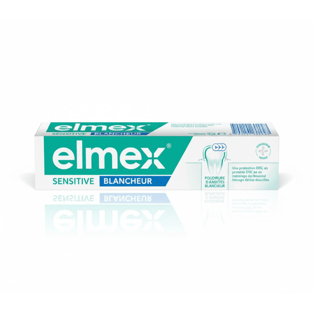 elmex Sensitive Blancheur معجون أسنان للأسنان الحساسة وبياض طبيعي 75ml