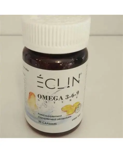 Eclin Omega 3-6-9 مكمل غذائي لدعم صحة القلب والشرايين والبشرة 30 capsules