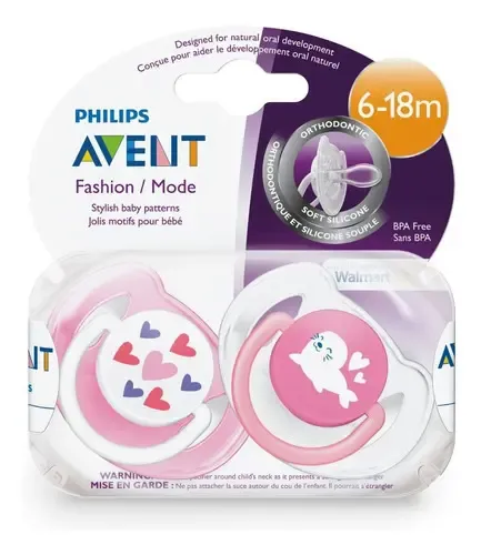 Philips Avent Freeflow SCF172/62 لهايات مهواة ومقومة للأسنان 6-18 شهراً Pack de 2