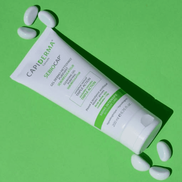Capiderma Sebiocap جل منظف ومطهر للبشرة الدهنية والمعرضة لحب الشباب 200ml
