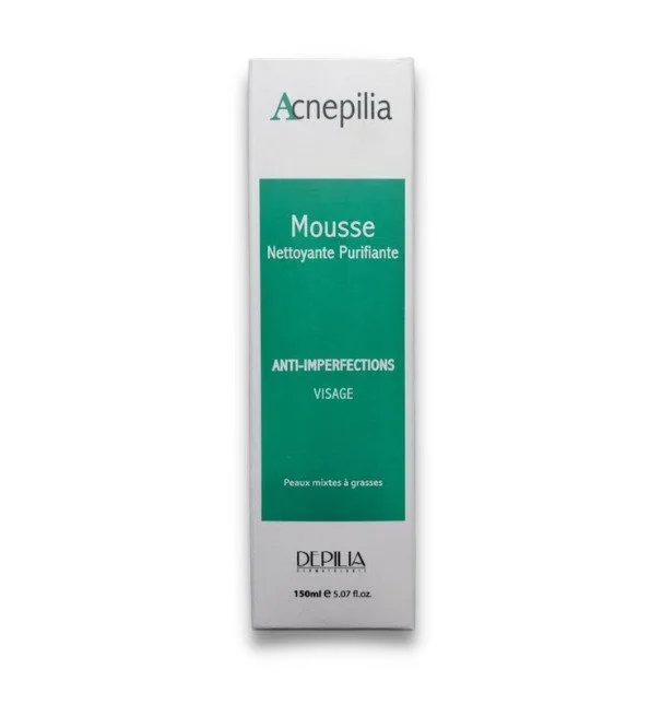 Depilia Acnepilia Mousse Nettoyante رغوة منظفة ومنقية مضادة للشوائب 150ml