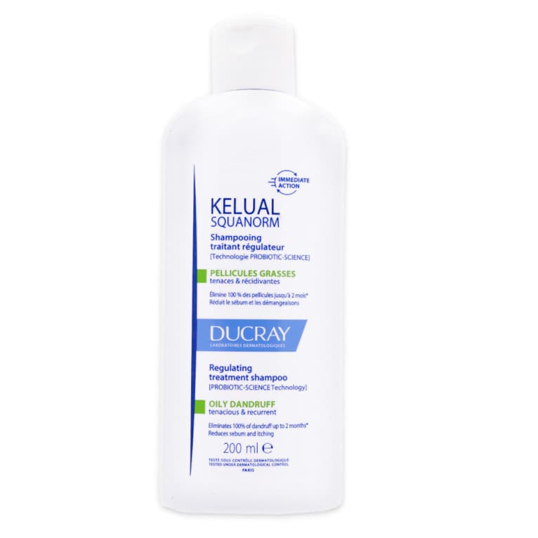Ducray Squanorm شامبو معالج مضاد للقشرة الدهنية 200ml