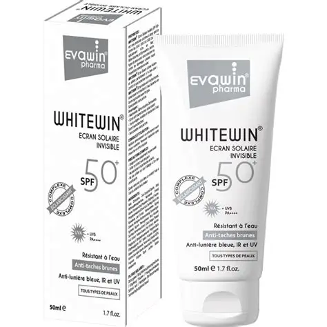 Evawin Whitewin واقي شمس غير مرئي مضاد للبقع البنية 50ml