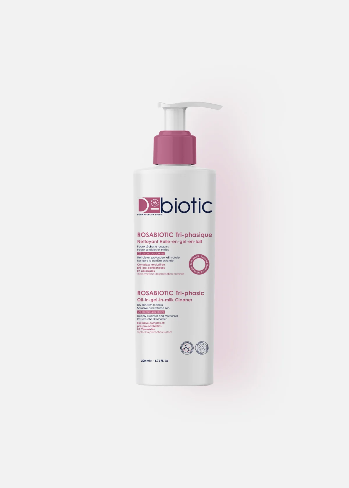 D-biotic Rosabiotic Tri-Phasique منظف مضاد للاحمرار 200ml