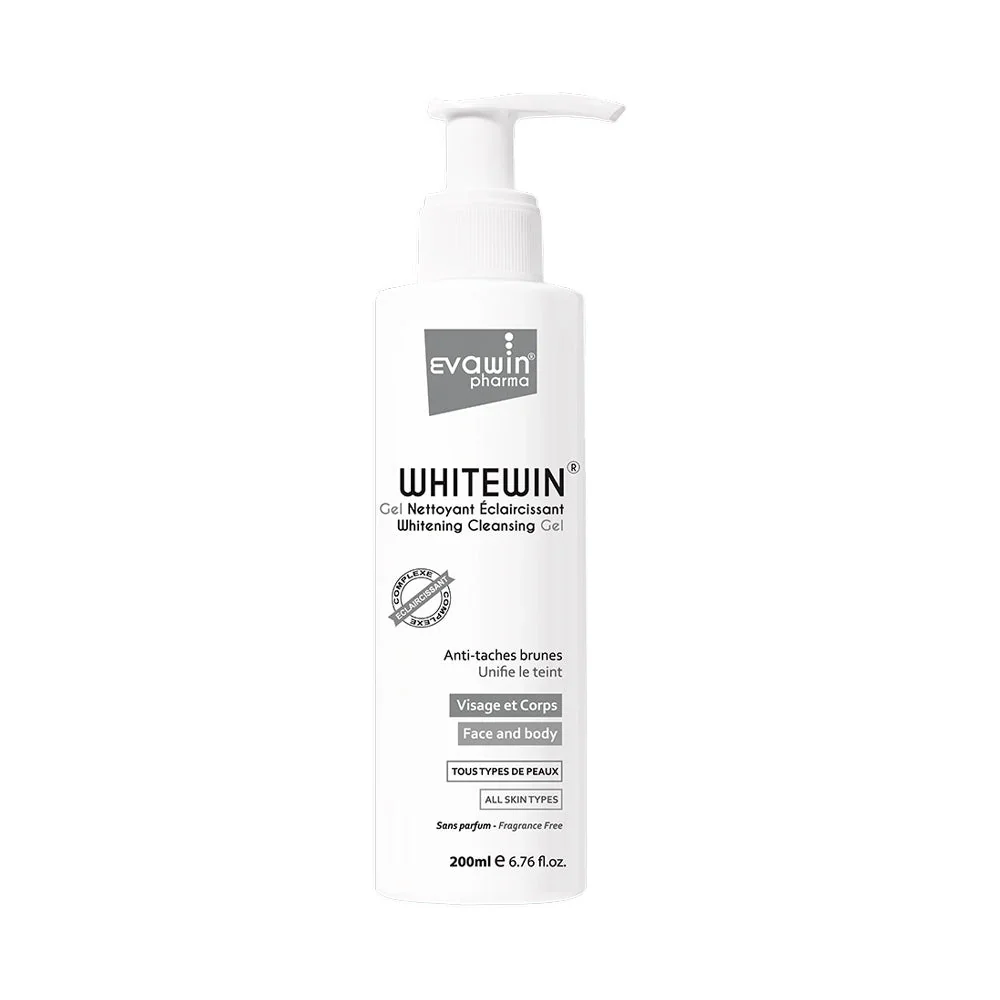 Evawin Pharma Whitewin جل منظف ومفتح للبشرة مضاد للبقع الداكنة 200ml