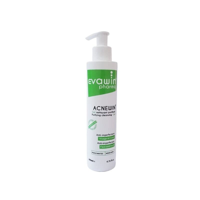 Evawin Pharma Acnewin جل منظف ومنقي للبشرة 200ml