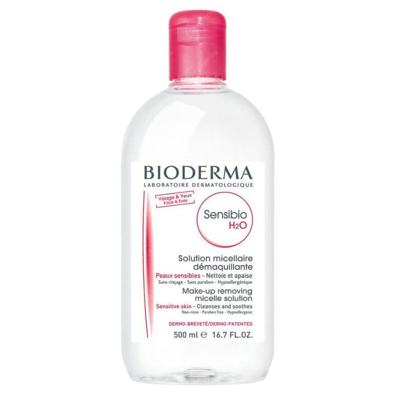 Bioderma Sensibio H2O محلول ميسيلار منظف ومزيل للمكياج للبشرة الحساسة 500ml