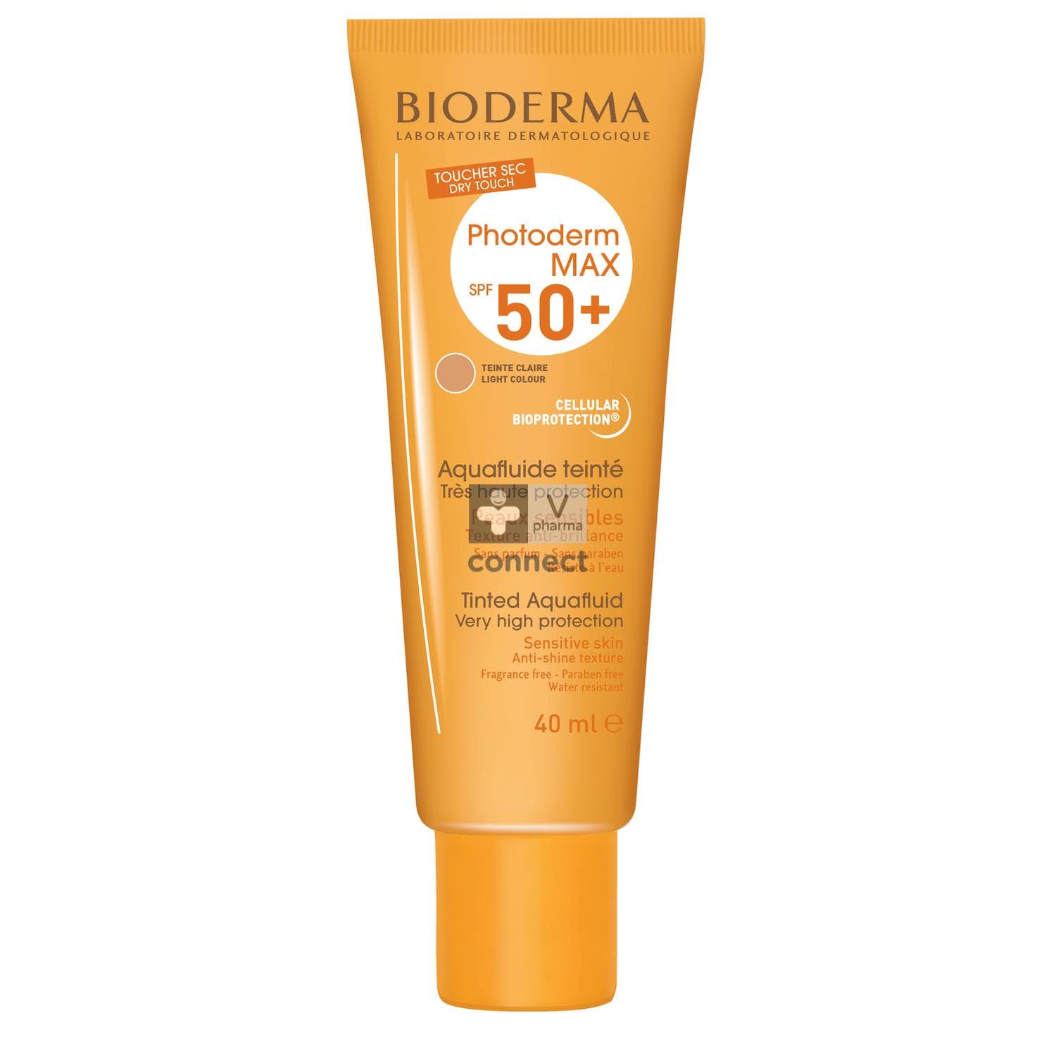 Bioderma Photoderm Aquafluide SPF50+ Teinte Claire واقي شمس ملون درجة فاتحة 40ml