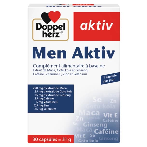 Doppelherz aktiv Men Aktiv مكمل غذائي للرجال 30 كبسولة