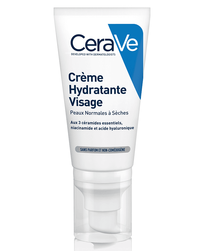 CeraVe Crème Hydratante Visage Peaux Normales à Sèches
