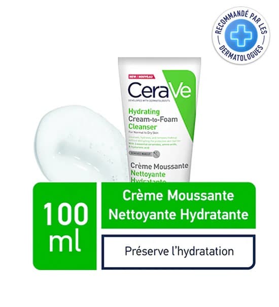 CeraVe Crème Moussante Nettoyante Hydratante