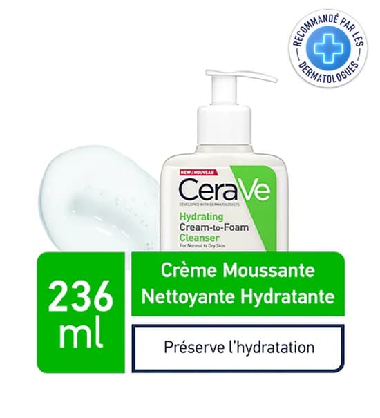 CeraVe Crème Moussante Nettoyante Hydratante