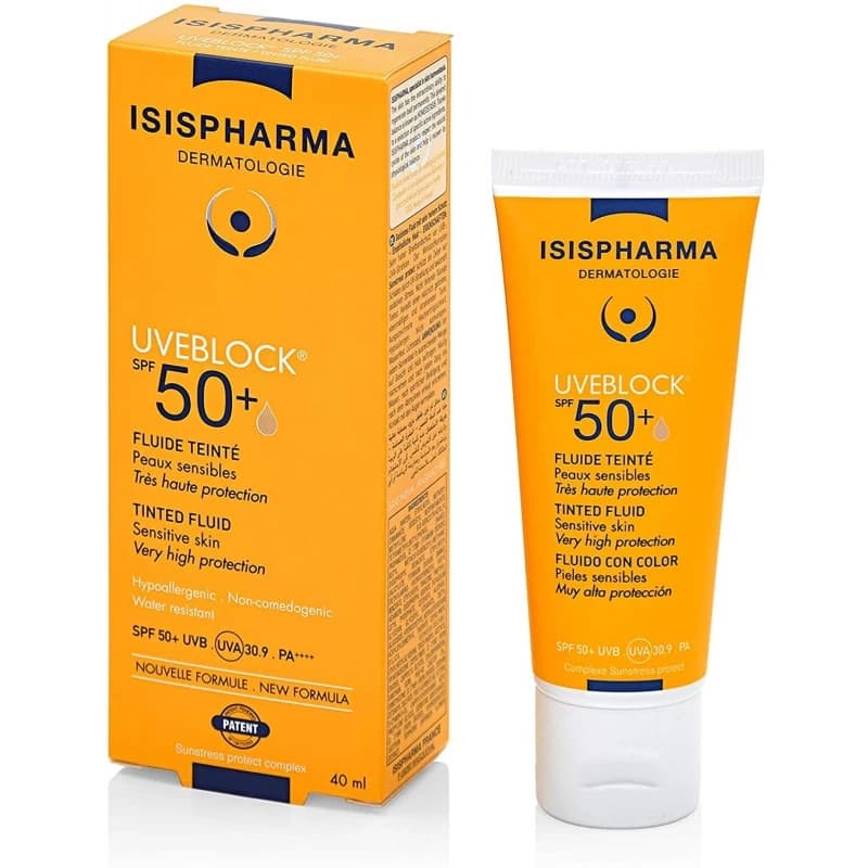 ISISPHARMA UVEBLOCK 50+ LIGHT TINTED FLUID 40ML