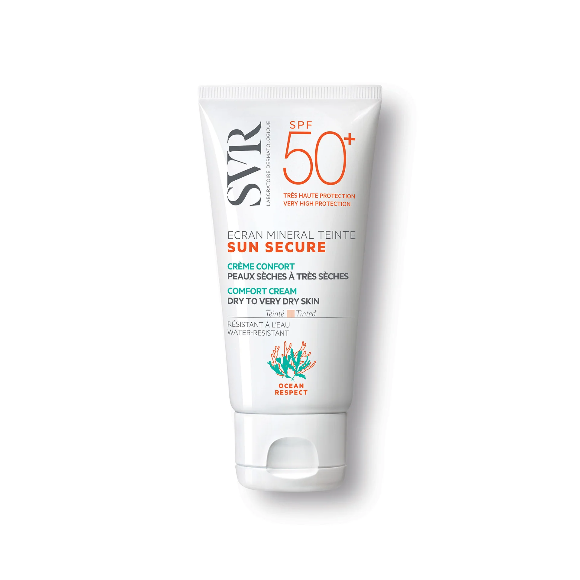 SVR Sun Secure واقي شمسي معدني ملون للبشرة الجافة جداً SPF50+ 50مل