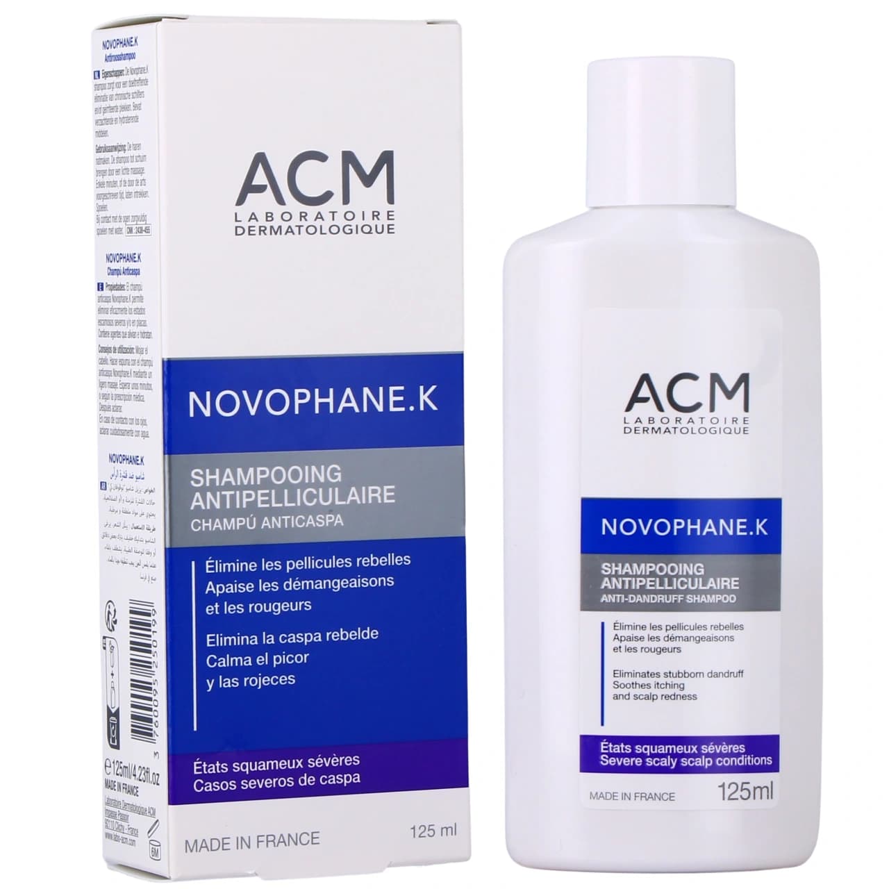 ACM Novophane K شامبو مضاد للقشرة الشديدة 125ml