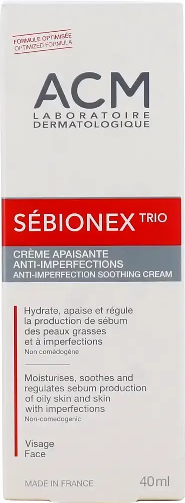 ACM Sébionex Trio كريم مهدئ ومضاد للشوائب للبشرة الدهنية 40ml