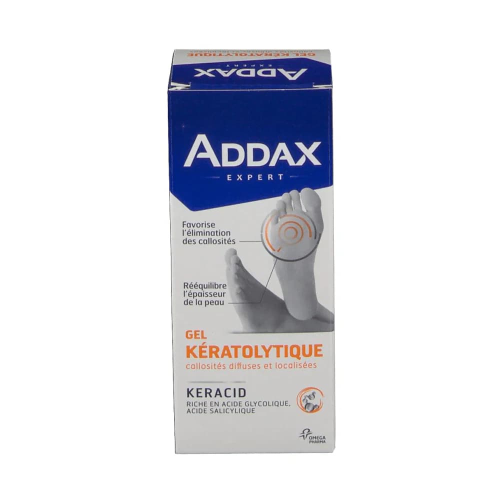 Addax Pieds Callosités Keracid جل مقشر للتخلص من الكالوسات والجلد السميك 50ml