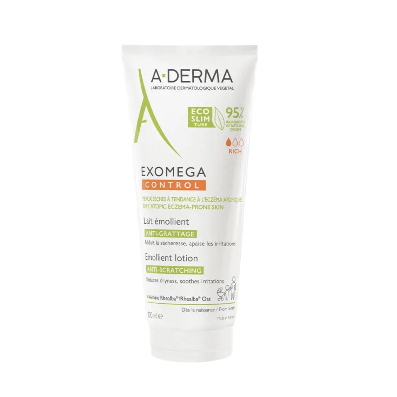 A-Derma Exomega Control حليب مرطب ومضاد للحكة 200ml