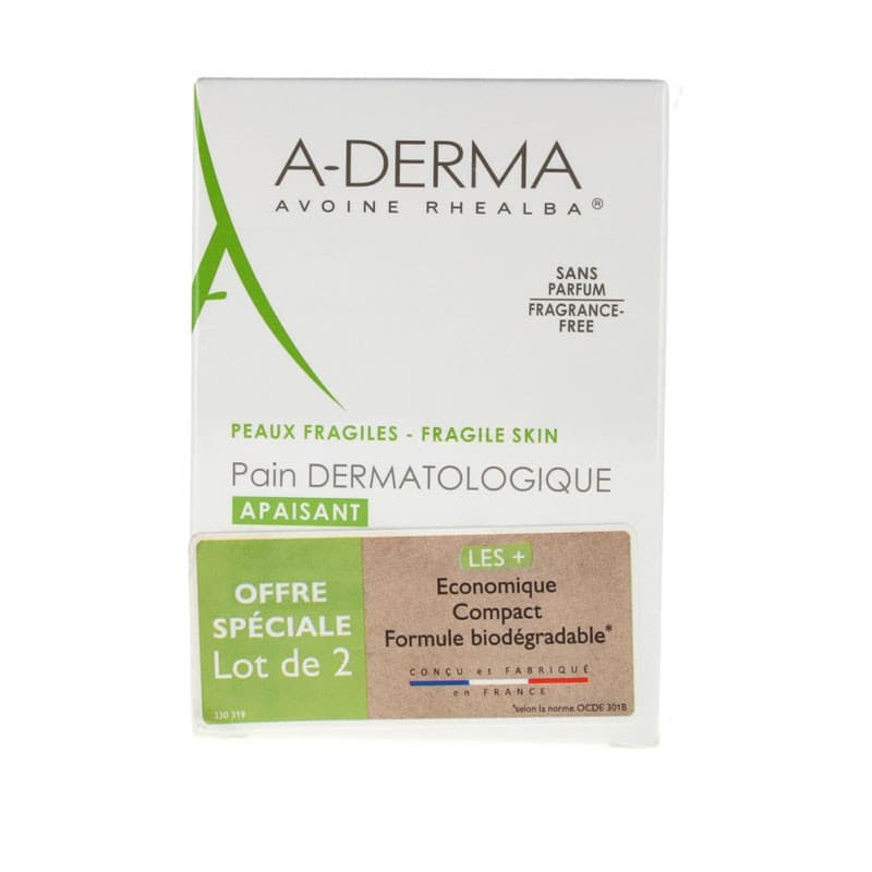 A-Derma Pain Dermatologique Apaisant صابونة طبية مهدئة للبشرة الحساسة 100g