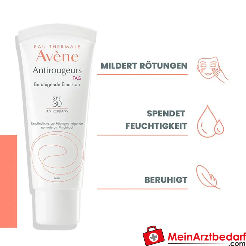 Avène Antirougeurs Jour مستحلب مهدئ ومخفف للاحمرار SPF 30 40ml