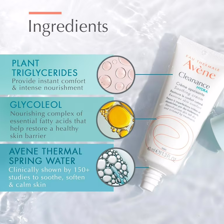 Avène Cleanance Hydra كريم مهدئ ومغذي 40ml