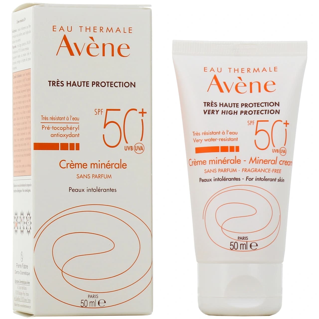 Avène Crème Minérale SPF 50+ كريم واقي شمس معدني لحماية فائقة 50ml