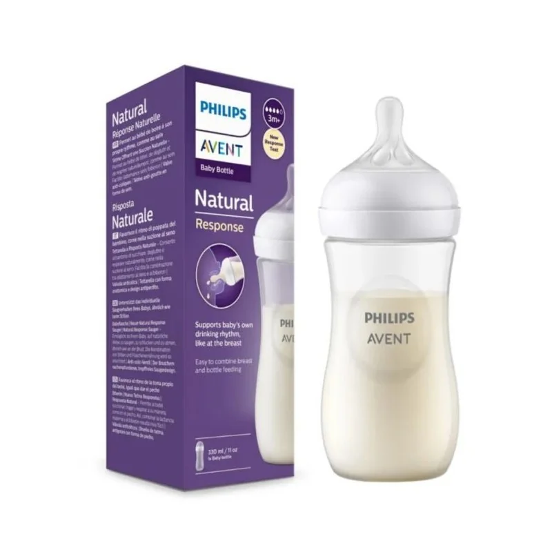 AVENT BIBERON NATURAL +6MOIS 330ML REF SCF037/17