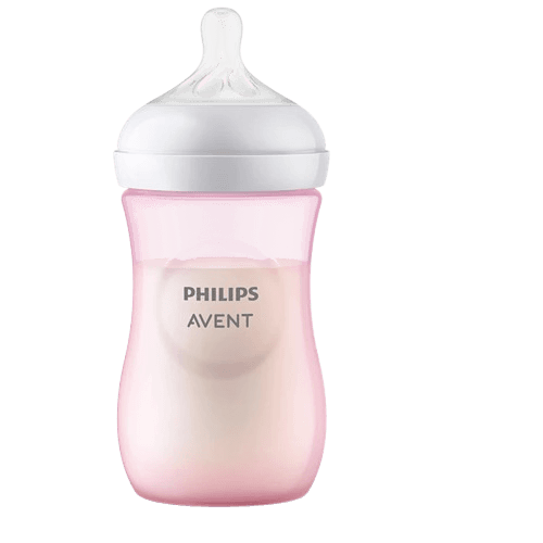 Philips Avent Natural رضاعة أطفال وردية مضادة للمغص 260ml