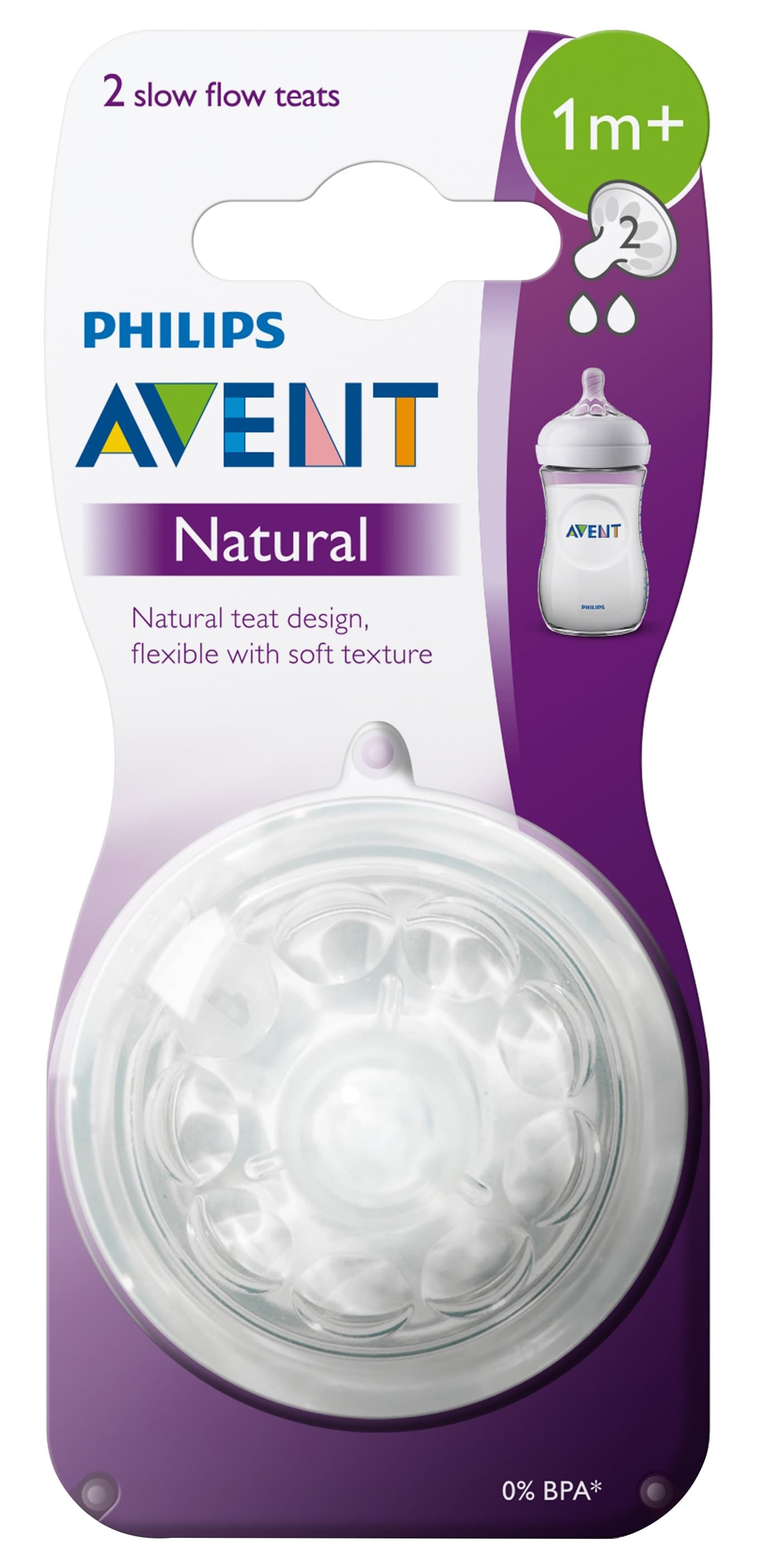 AVENT TETINES NATURAL +1MOIS B2 REF SCF652/27