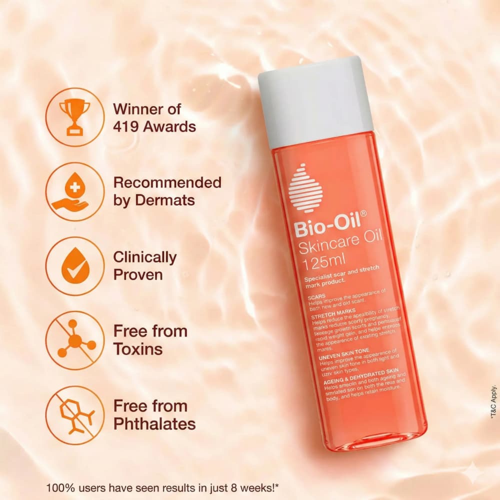 Bio-Oil Huile de Soin زيت العناية بالبشرة للتجاعيد والبقع 125ml