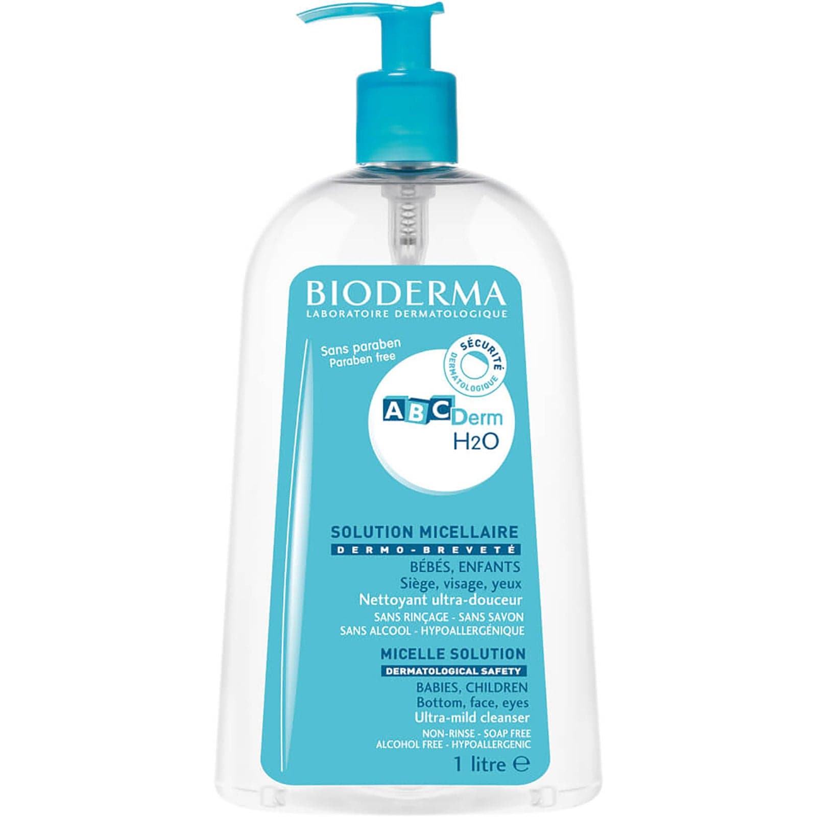 Bioderma ABCDerm H2O محلول ميسيلار منظف للأطفال 1L