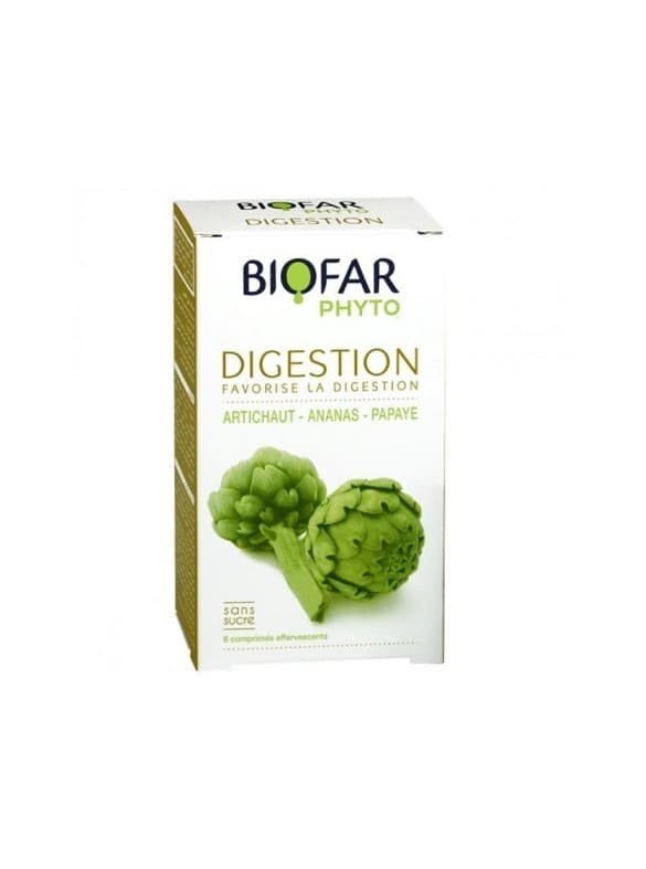 Biofar Phyto Digestion مكمل فوار لتحسين الهضم وراحة الأمعاء 8 Comprimés