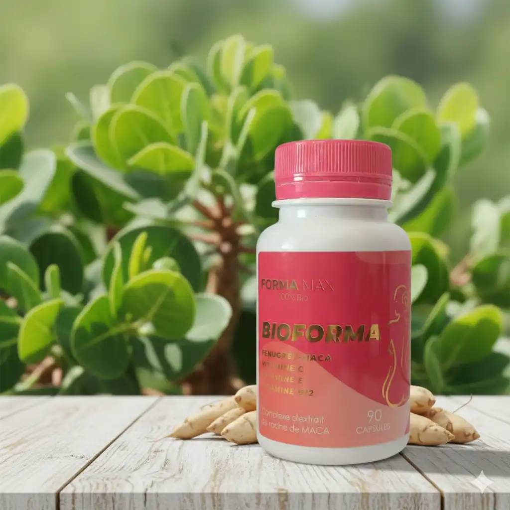 INDOKA Bio-Forma مكمل غذائي بالماكا والحلبة لشد الجسم والرشاقة 90 gélules