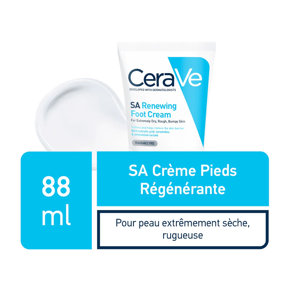 CeraVe SA Crème Pieds Régénérante كريم مجدد ومقشر للقدمين 88ml