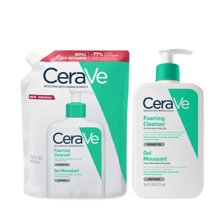 CERAVE GEL MOUSSANT PEAUX NORMALES A GRASSES 473ML