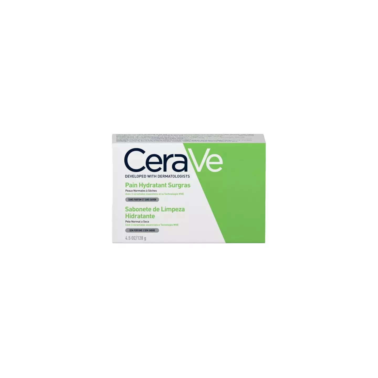 CeraVe Pain Hydratant Surgras قالب منظف ومغذي للبشرة الجافة 128g