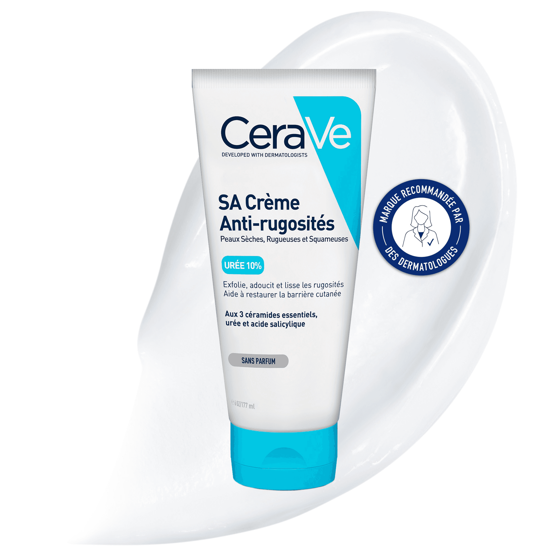 CeraVe SA Crème Anti-Rugosités كريم مرطب ومقشر لتنعيم البشرة الخشنة والجافة 177ml