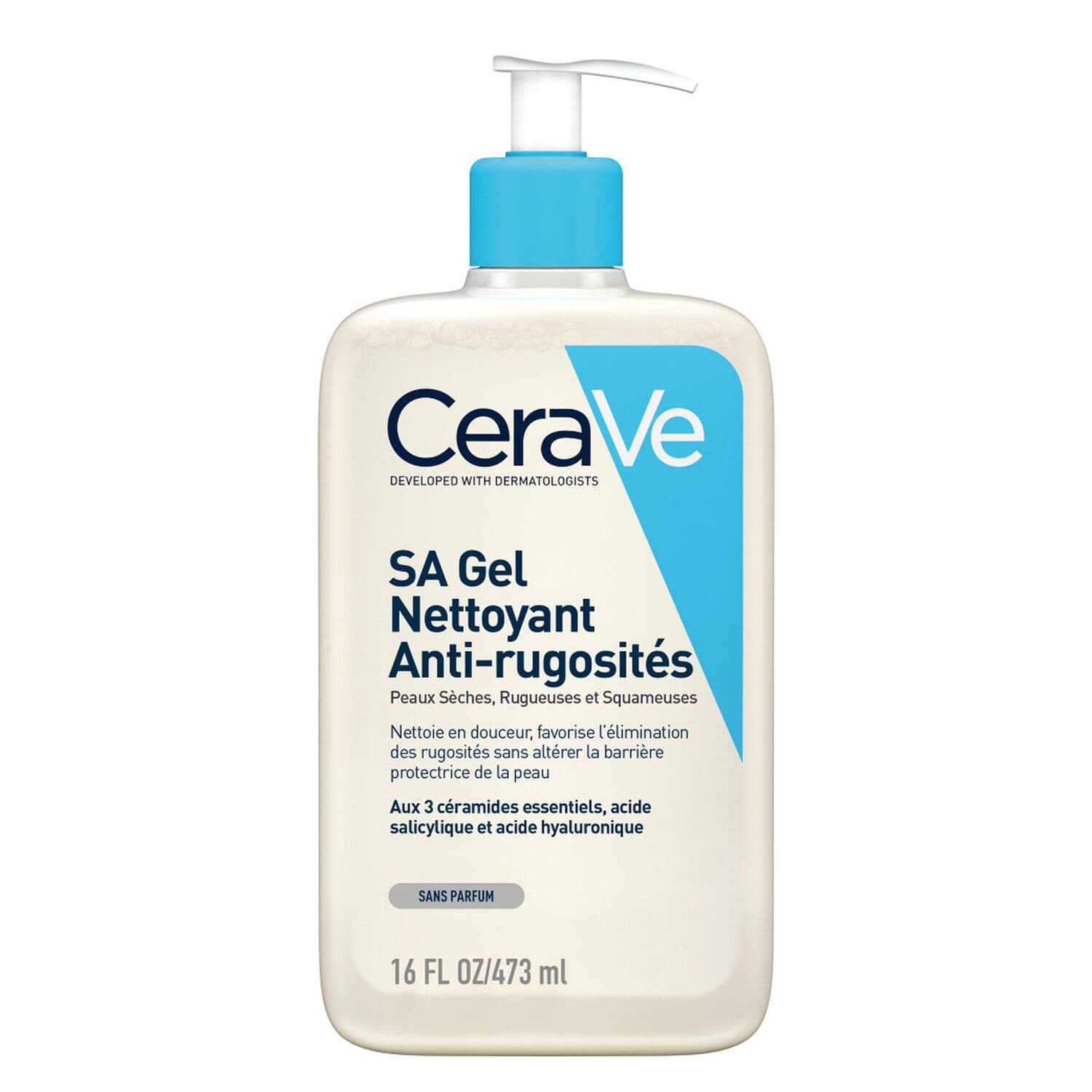 CeraVe SA Gel Nettoyant Anti-Rugosités جل منظف ومقشر للبشرة الجافة والخشنة 473ml