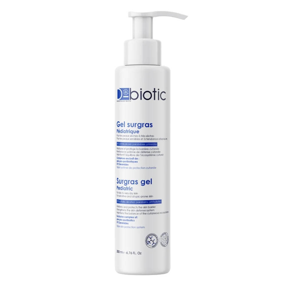 D-Biotic Gel Surgras Pédiatrique جل منظف فائق الترطيب للأطفال بـ 7 سيراميدات 200ml