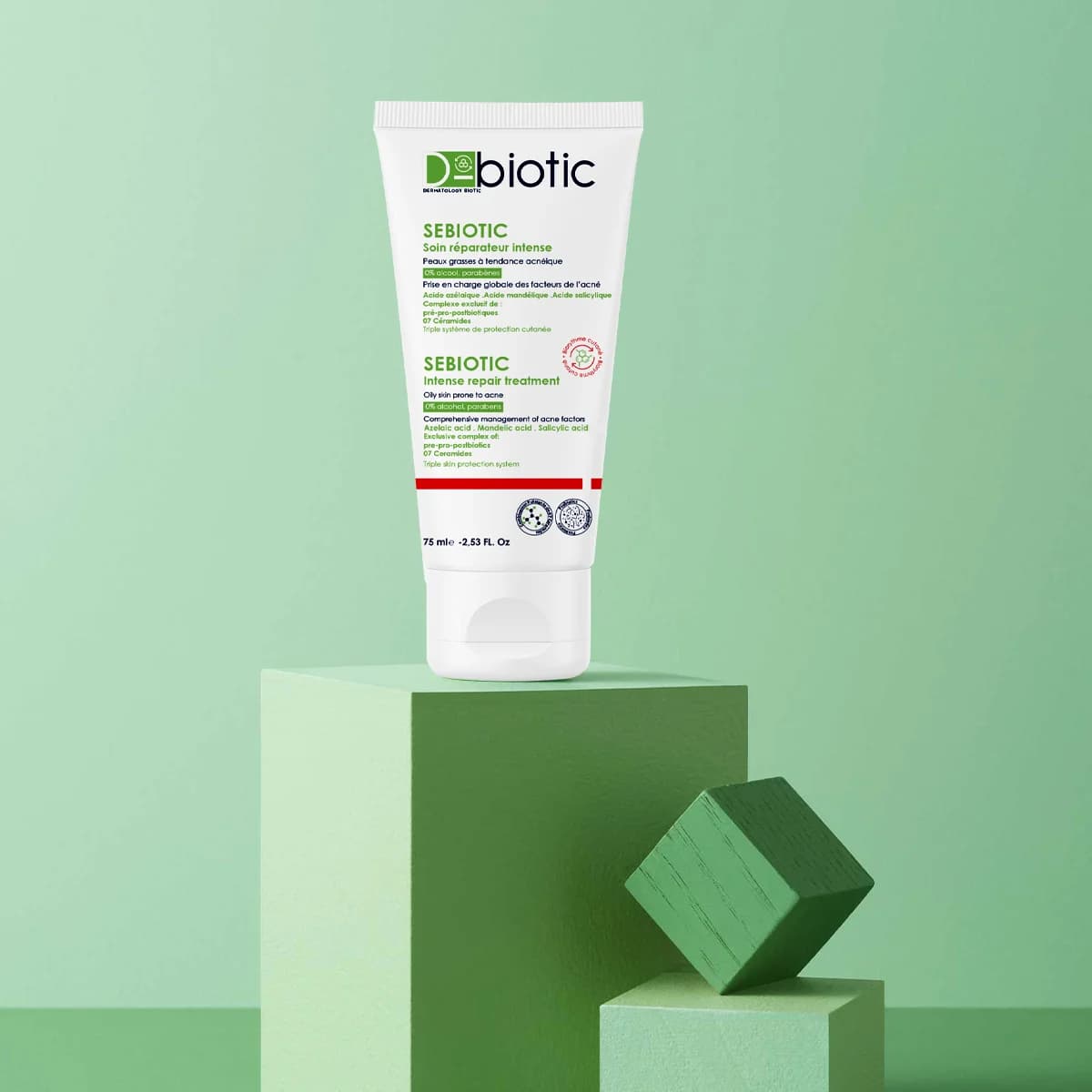 D-Biotic Sebiotic كريم ليلي مكثف مصلح ومعالج لحب الشباب 75ml