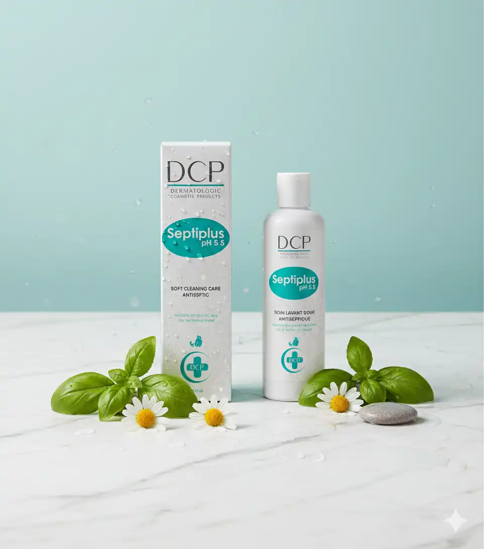 DCP Septiplus pH 5.5 غسول مطهر ولطيف للبشرة الحساسة والمتهيجة 250ml
