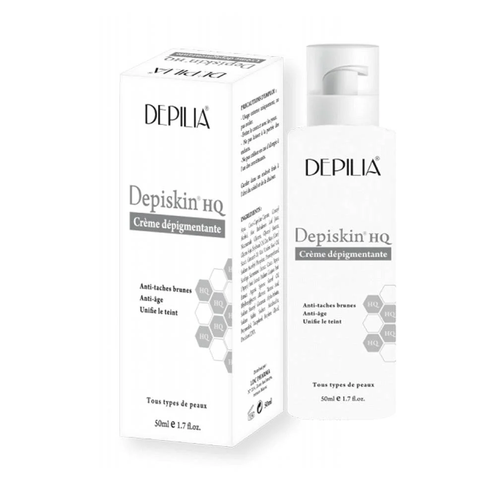 Depilia Depiskin HQ كريم مضاد للبقع البنية وموحد للون البشرة 50ml