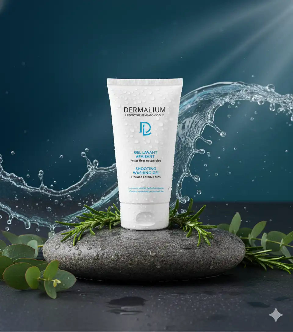 Dermalium Gel Lavant Apaisant جل منظف ومهدئ للوجه والجسم 150ml