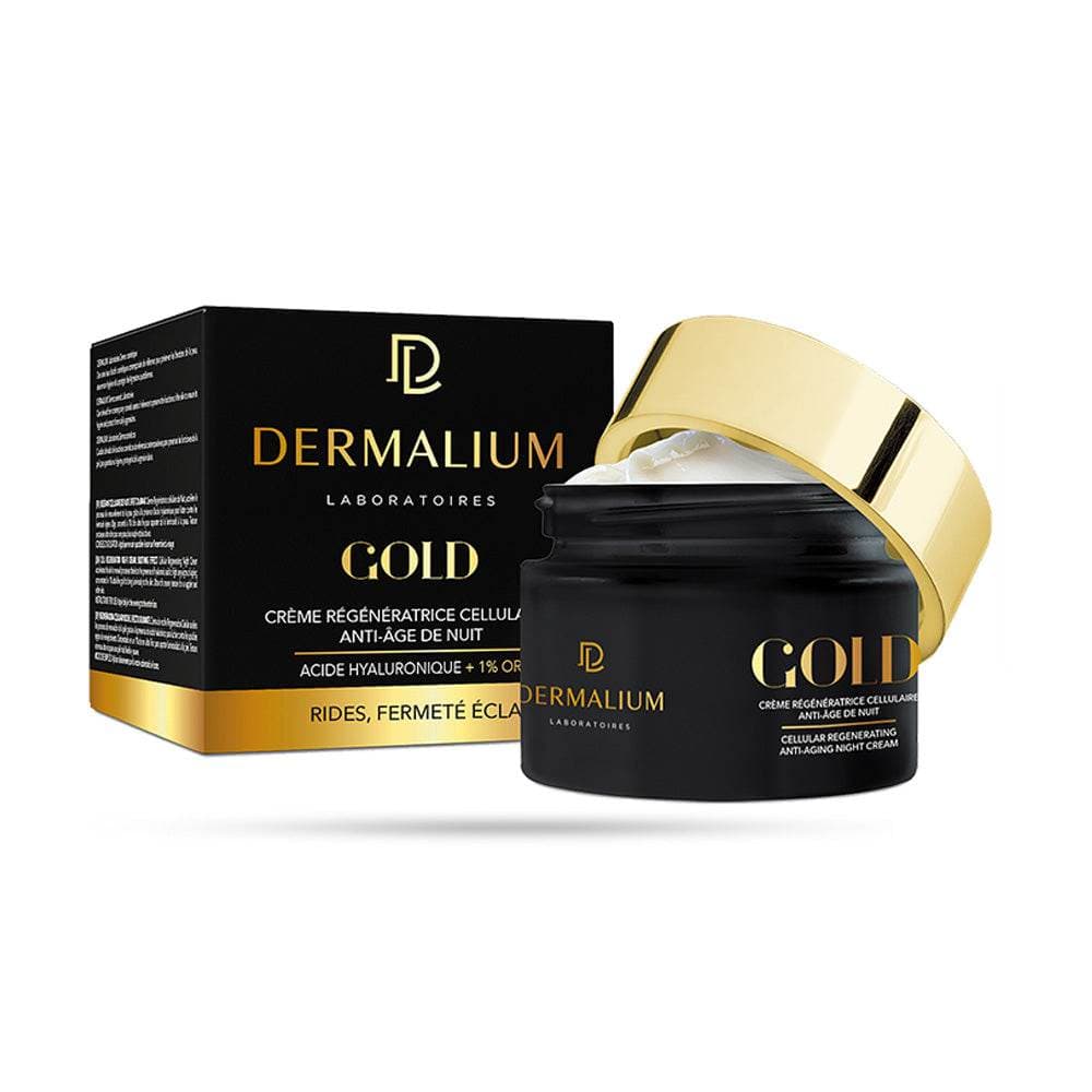 Dermalium Gold Crème Régénératrice Cellulaire كريم ليلي مجدد ومضاد للشيخوخة 50ml