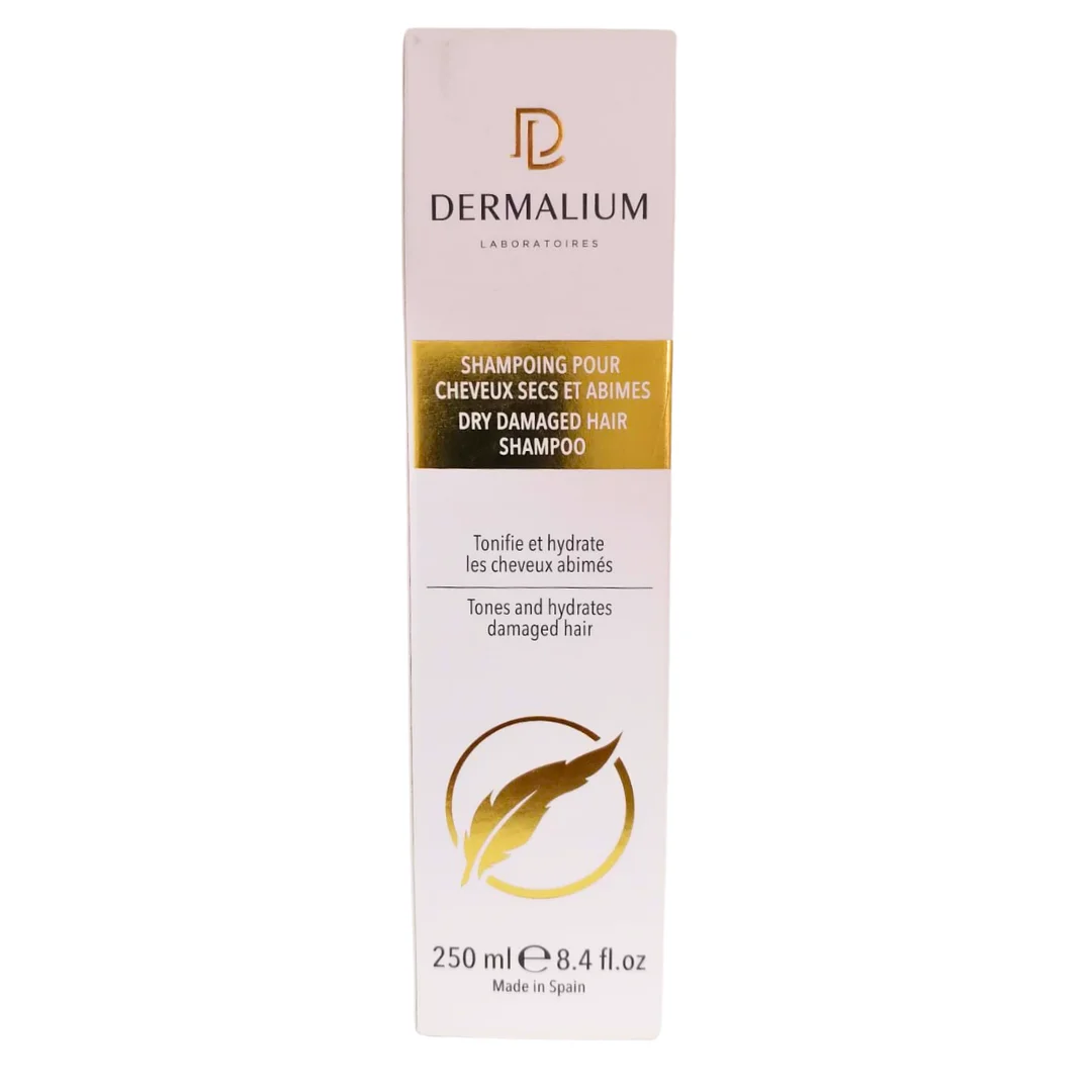Dermalium Shampoing Cheveux Secs et Abîmés شامبو مغذي ومصلح للشعر الجاف والتالف 250ml