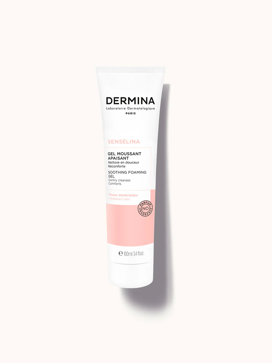 Dermina Sensélina Gel Moussant Apaisant جل رغوي منظف مهدئ 100ml
