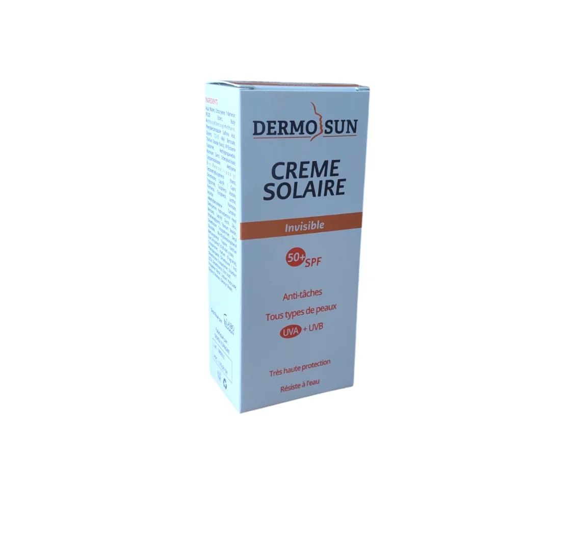 DermoSun Ecran Solaire SPF 50+ Invisible واقي شمسي مضاد للبقع 50ml