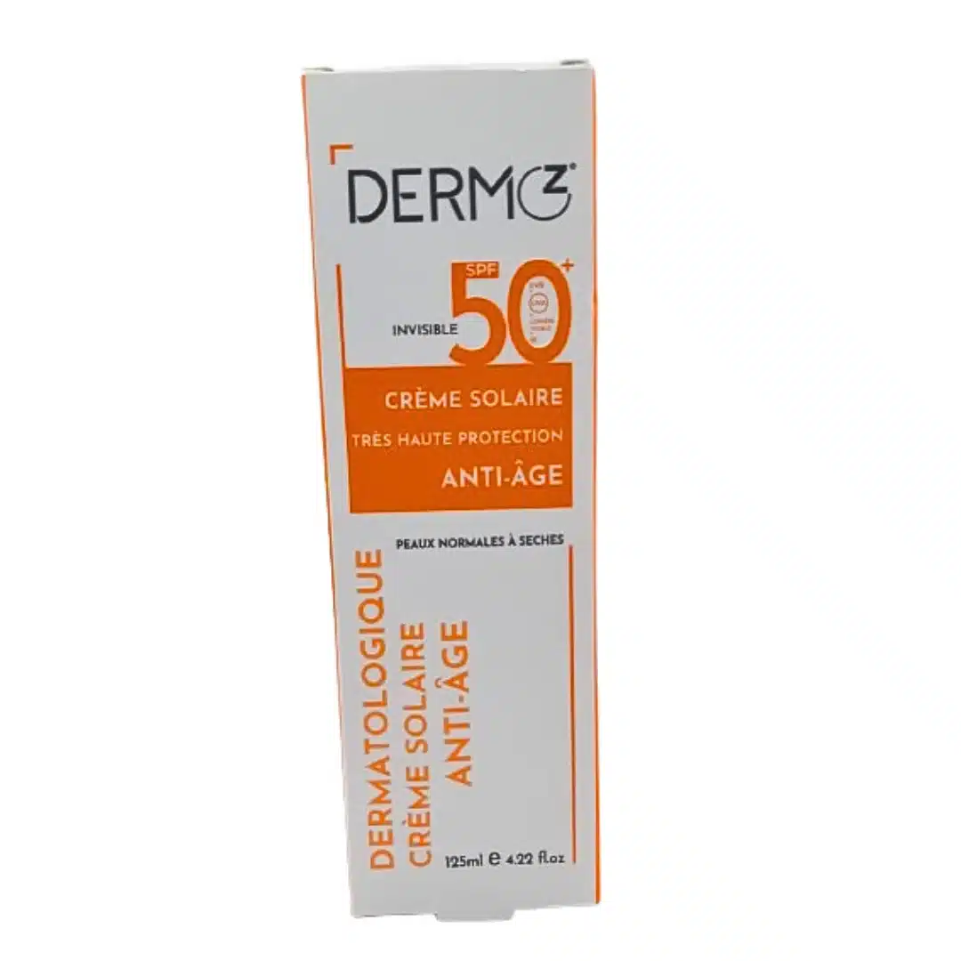 Dermoz Crème Solaire Invisible SPF 50+ واقي شمس غير مرئي ترطيب مكثف 125ml