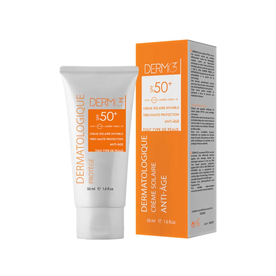Dermoz Crème Solaire Invisible واقي شمس غير مرئي ومزيل للمعان 50ml